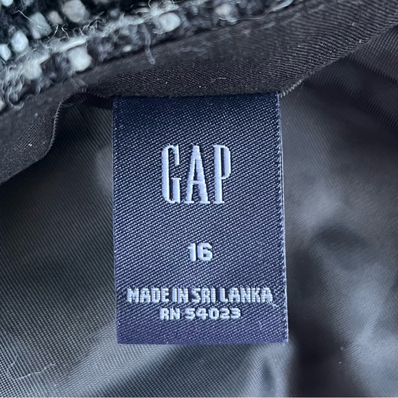 •Gap• Tweed Wool Blend Flounce Hem Skirt - Size 16 - Picture 2 of 8